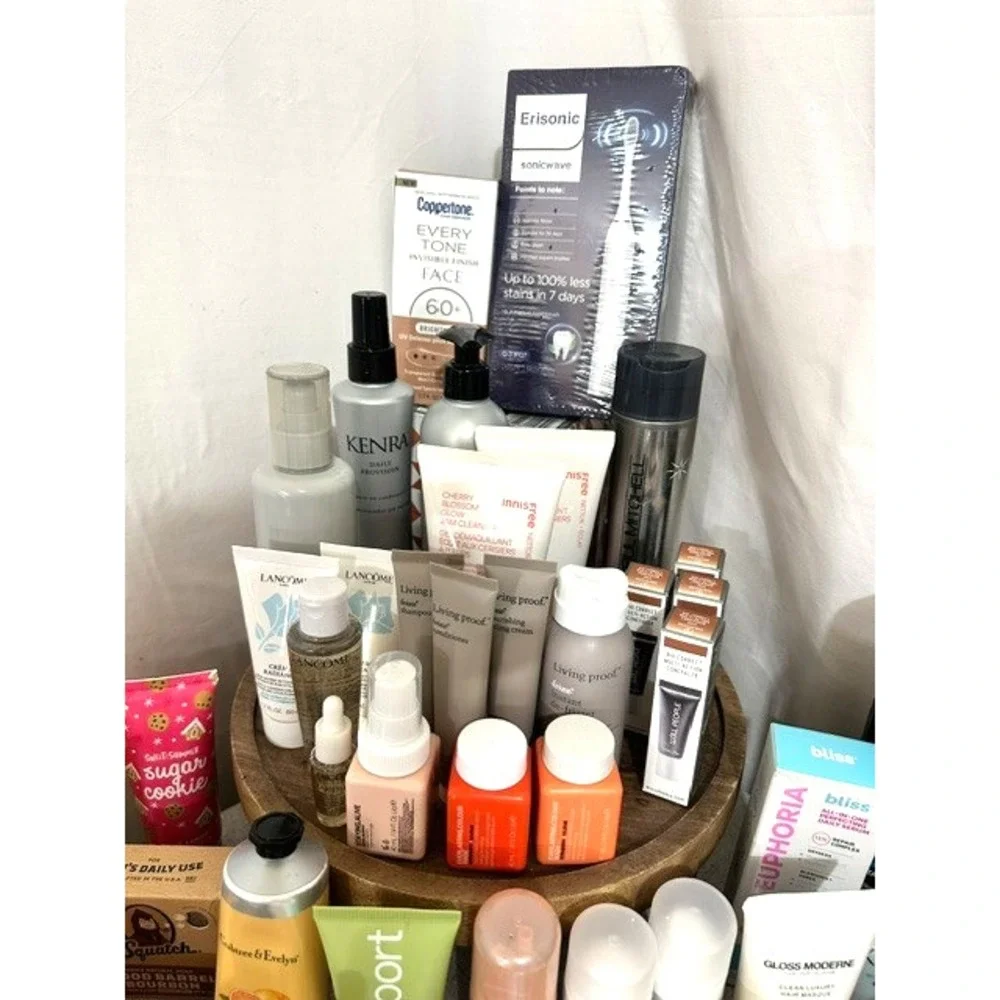 138 PC Mixed Beauty Skin Care Hair Care Lot Kenra Lancome OUAI Olaplex  Coola...